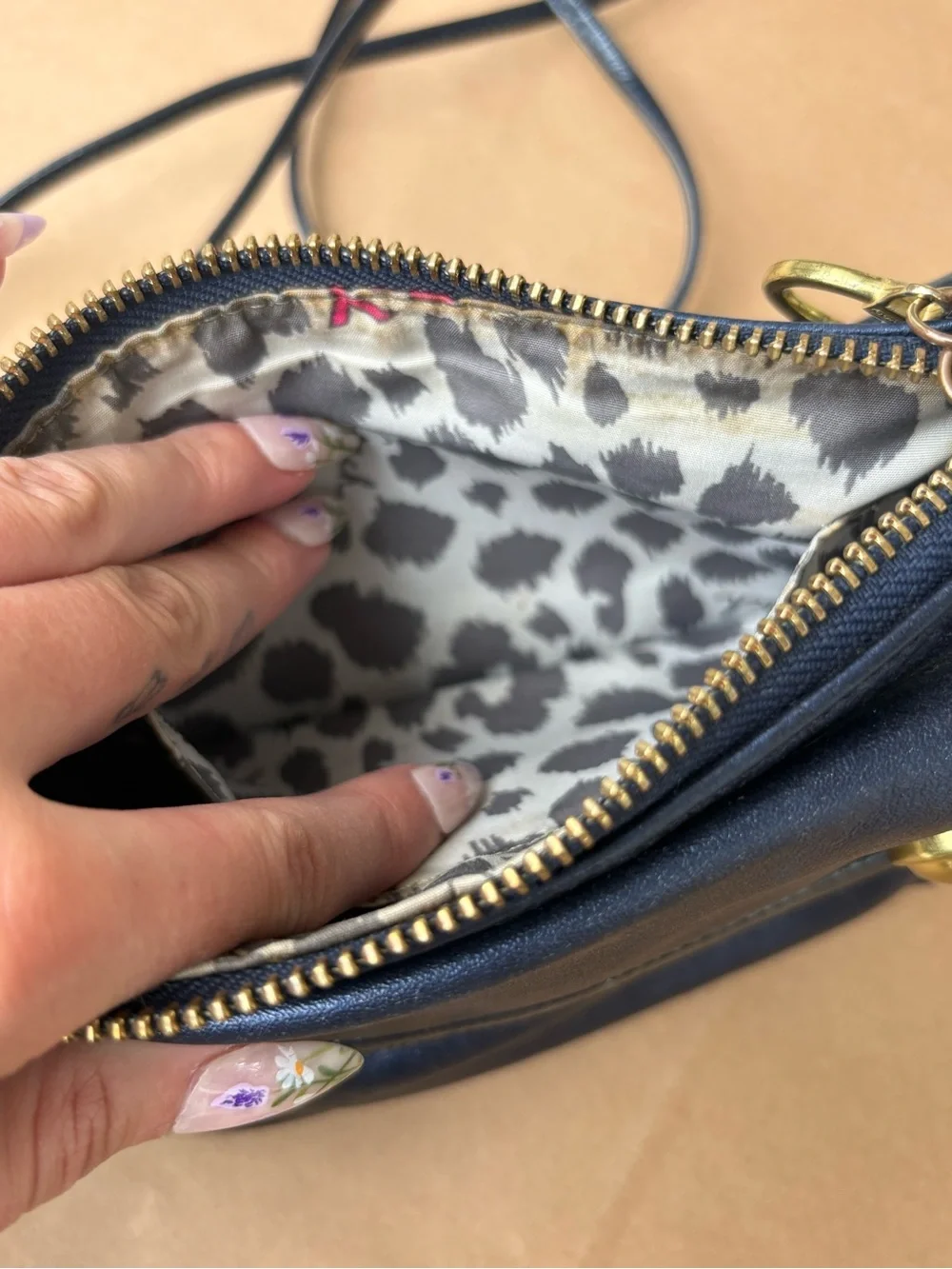 Coach Poppy Leather Pushbutton Demi Flap Bag!
